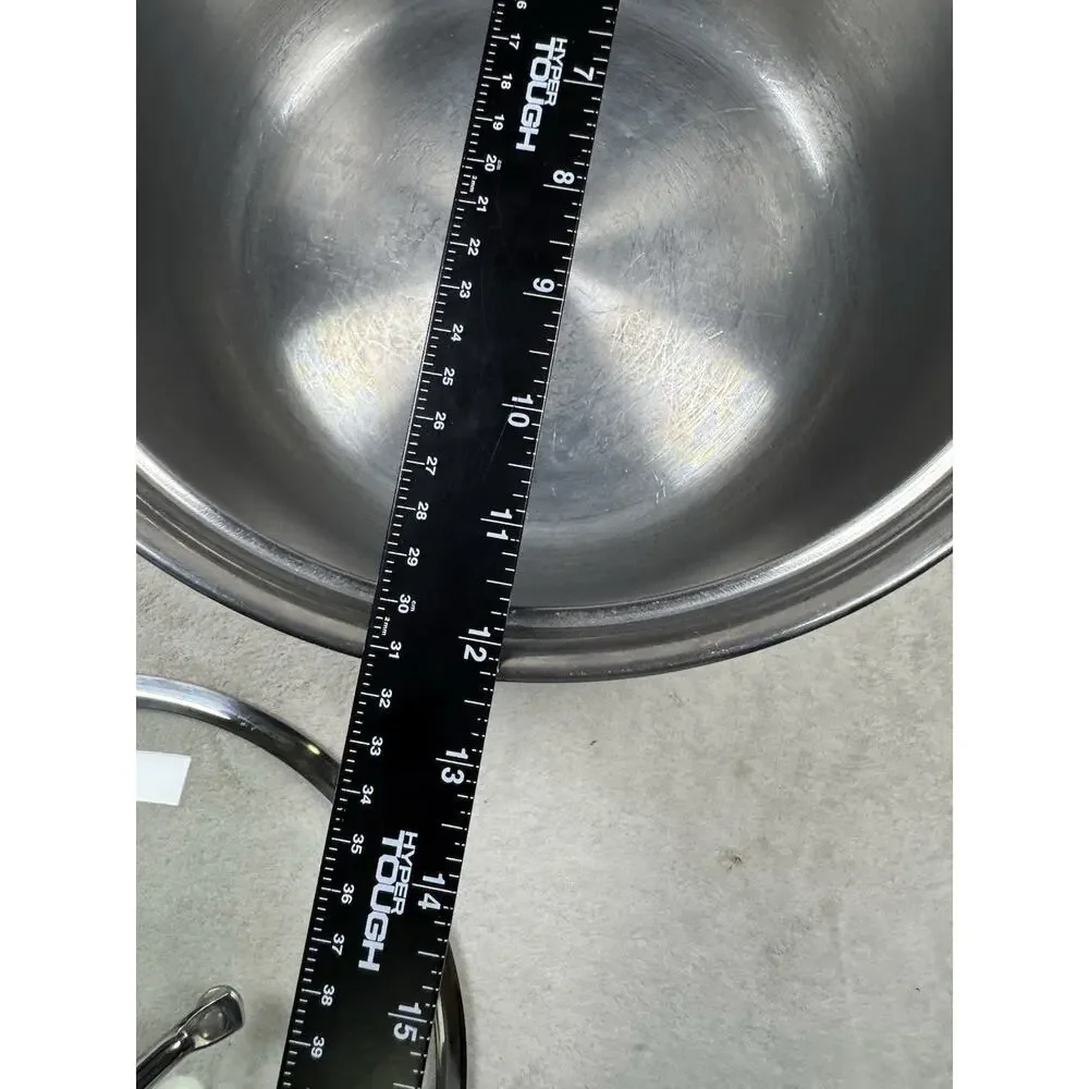 Martha Stewart 3.5 Qt Stainless Steel Stock Pot Dutch Oven w/ Lid Macy’s M103